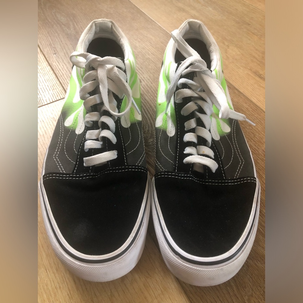 Vans Green Flame Mens